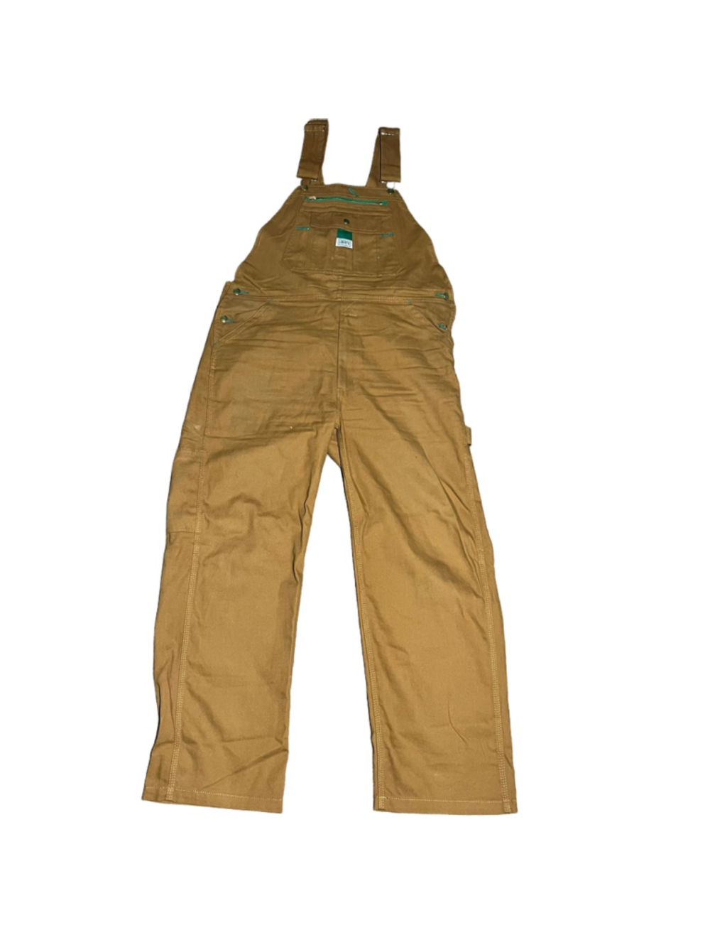 Men's Liberty Brown Canvas Overalls, Size 36x30